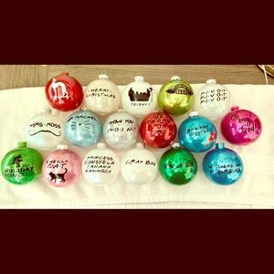 Friends themed Christmas Ornaments- Handmade